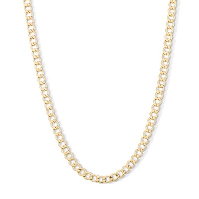 ​​​​​​​10K Semi-Solid Beveled Curb Chain - 26"