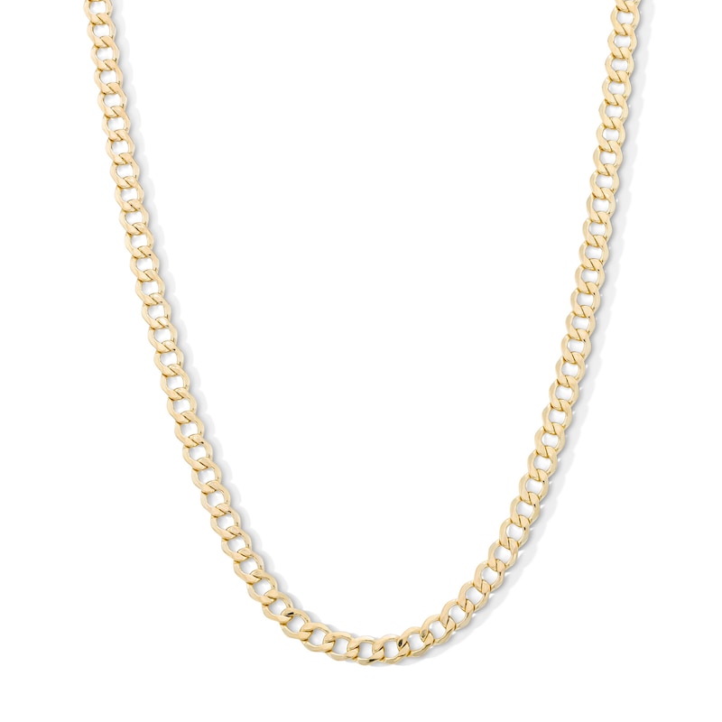 10K Semi-Solid Beveled Curb Chain - 26"