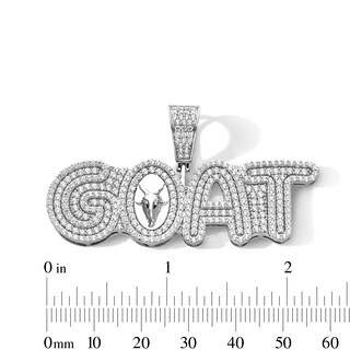 Sterling Silver CZ GOAT Necklace Charm