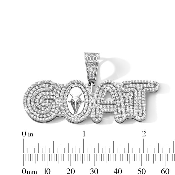 Sterling Silver CZ GOAT Necklace Charm