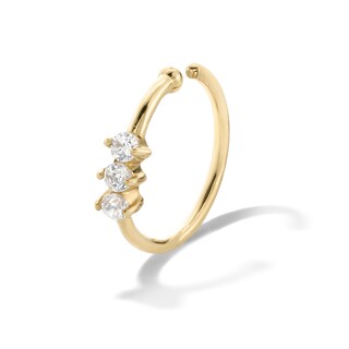 14K Gold 1/ CT. T.W. Lab-Grown Diamond Hoop