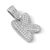 Thumbnail Image 2 of Sterling Silver CZ Bubble Initial Necklace Charm