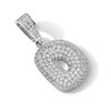 Thumbnail Image 2 of Sterling Silver CZ Bubble Initial Necklace Charm