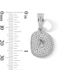 Thumbnail Image 3 of Sterling Silver CZ Bubble Initial Necklace Charm