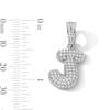 Thumbnail Image 3 of Sterling Silver CZ Bubble Initial Necklace Charm