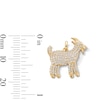 Thumbnail Image 2 of 10K Gold CZ Goat Necklace Charm