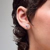 Thumbnail Image 2 of Sterling Silver CZ Round and Kite Stacked Studs