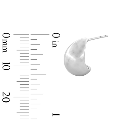 Sterling Silver Polished Teardrop Hoops