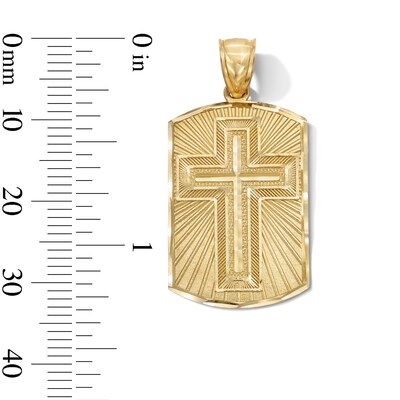 10K Gold Spanish Prayer Cross Charm