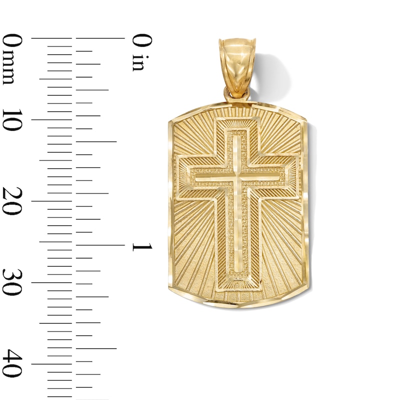 Main Image 3 of 10K Gold Spanish Prayer Cross Charm
