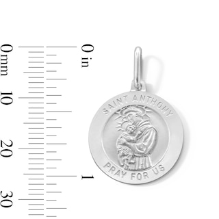 Sterling Silver Saint Anthony Pray for Us Necklace Charm