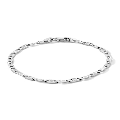 Sterling Silver Diamond-Cut Valentino Chain Bracelet - 7"