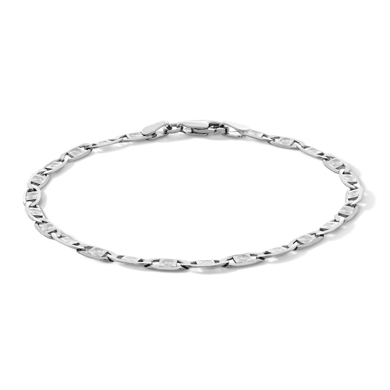 Sterling Silver Diamond-Cut Valentino Chain Bracelet - 7"