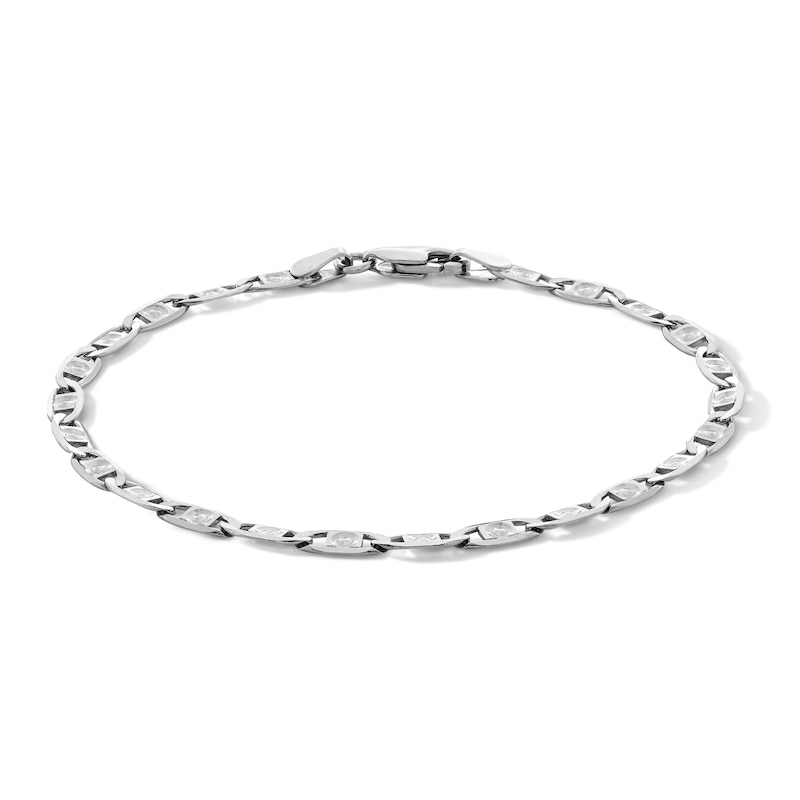 Sterling Silver Diamond-Cut Valentino Chain Bracelet - 7"