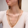 Thumbnail Image 2 of 10K Hollow Gold Beveled Figaro Chain - 22"