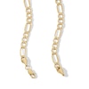 Thumbnail Image 3 of 10K Hollow Gold Beveled Figaro Chain - 22"