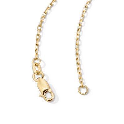 10K Solid Gold Cross and Mary Medallion Chain - 18"