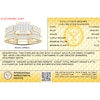 Thumbnail Image 7 of 14K Gold Plated 3/8 CT. T.W. Lab-Grown Diamond Square Ring Set - Size 7