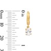 Thumbnail Image 3 of 14K Gold Plated Birthstone Huggie Hoops