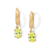 Thumbnail Image 1 of 14K Gold Plated Birthstone Huggie Hoops