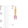 Thumbnail Image 2 of 14K Gold Plated Birthstone Huggie Hoops