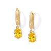 Thumbnail Image 1 of 14K Gold Plated Birthstone Huggie Hoops