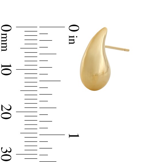 10K Gold Teardrop Studs