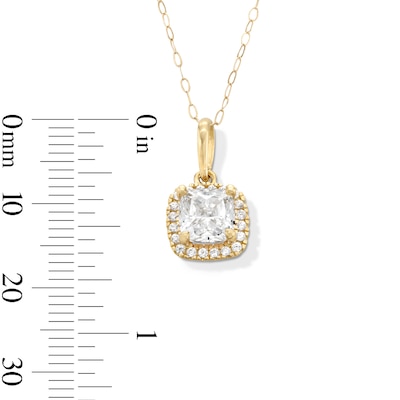 10K Gold CZ Birthstone Pendant