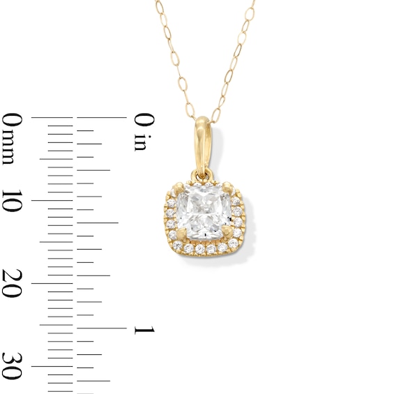 10K Gold CZ Birthstone Pendant