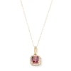 Thumbnail Image 1 of 10K Gold CZ Birthstone Pendant - 18"