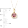 Thumbnail Image 3 of 10K Gold CZ Birthstone Pendant - 18"