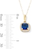Thumbnail Image 3 of 10K Gold CZ Birthstone Pendant - 18"