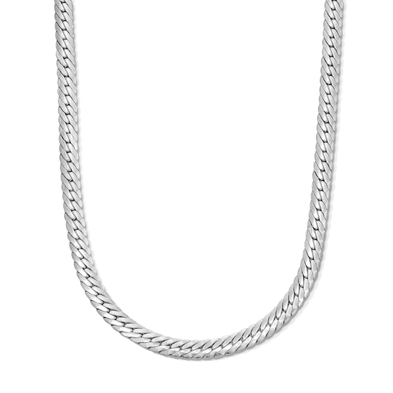 Sterling Silver Wheat Herringbone Chain - 22"