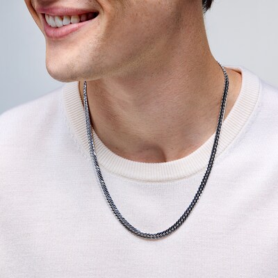 Sterling Silver Wheat Herringbone Chain - 22"