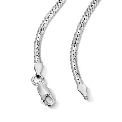 Sterling Silver Herringbone Chain - 20"