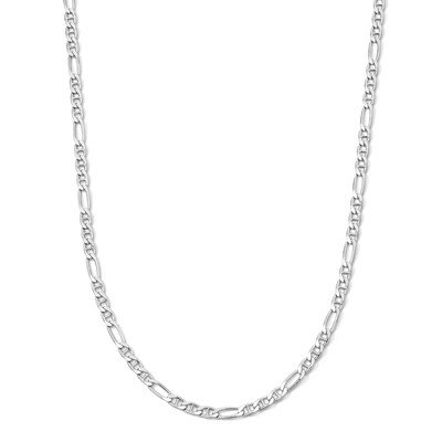 Sterling Silver Diamond-Cut Figarucci Chain - 20"