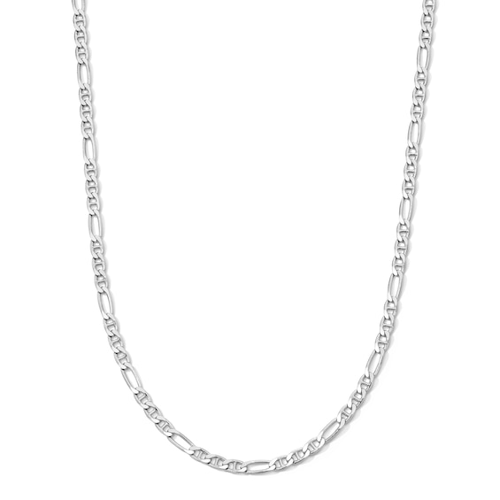 Sterling Silver Diamond-Cut Figarucci Chain - 20"