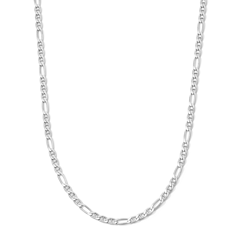 Sterling Silver Diamond-Cut Figarucci Chain - 20"