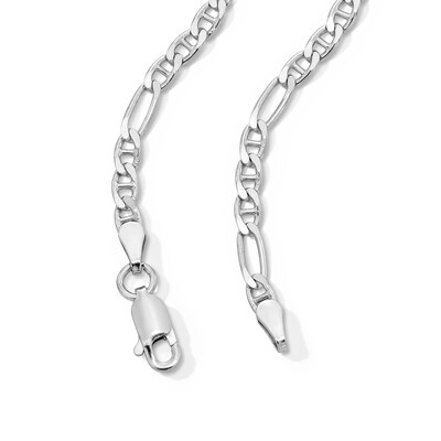Sterling Silver Diamond-Cut Figarucci Chain - 20"