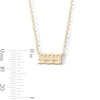 Thumbnail Image 3 of 18K Gold Plated Angel Number Pendant - 16" + 2"