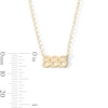 Thumbnail Image 3 of 18K Gold Plated Angel Number Pendant - 16" + 2"
