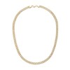 Thumbnail Image 1 of 14K Gold Plated CZ Curb Chain Necklace - 20&quot;