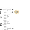 Thumbnail Image 2 of 10K Gold CZ Birthstone Sun Studs