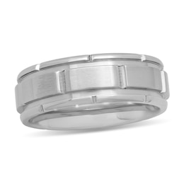 Stainless Steel Brick Pattern Band