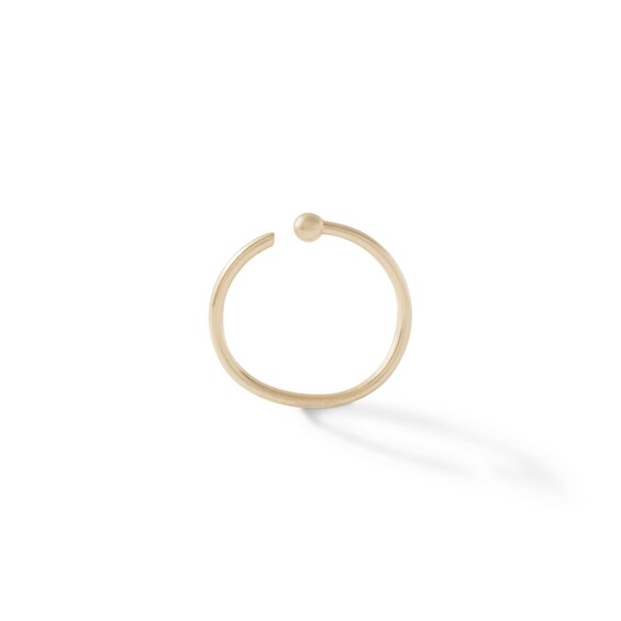 14K Gold Nose Ring - 22G 5/16"