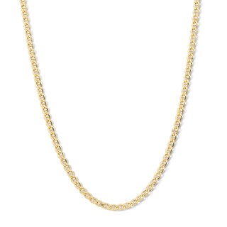 10K Semi-Solid Gold Mariner Chain - 22"