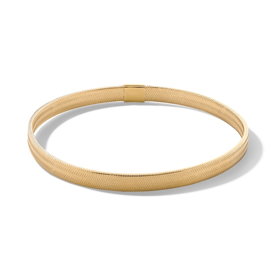 10K Gold Mesh Stretch Bracelet - 7.25"