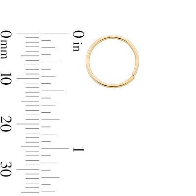 14K Gold Nose Hoop Trio - 20G