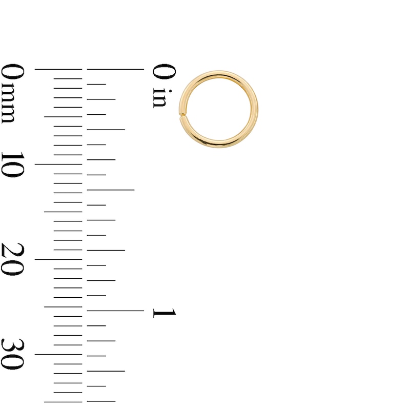 Main Image 6 of 14K Gold Nose Hoop Trio - 20G