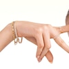 Thumbnail Image 3 of 10K Gold CZ Tapered Pear Ring - Size 7
